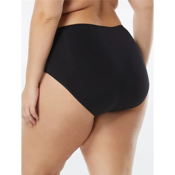 Beach House - Culotte de maillot de bain taille haute Noir 18W Chloé