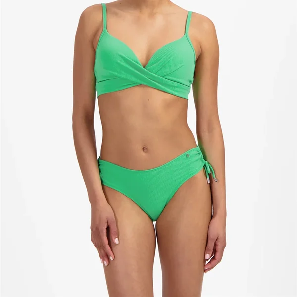 Beach Life - Culotte de bikini avec boucle de chaque côté Spring Green Medium