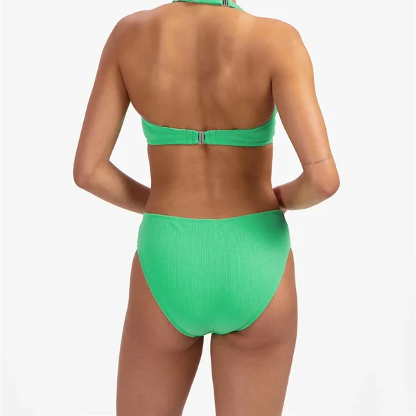 Beach Life - Culotte de bikini taille haute Spring Green Small