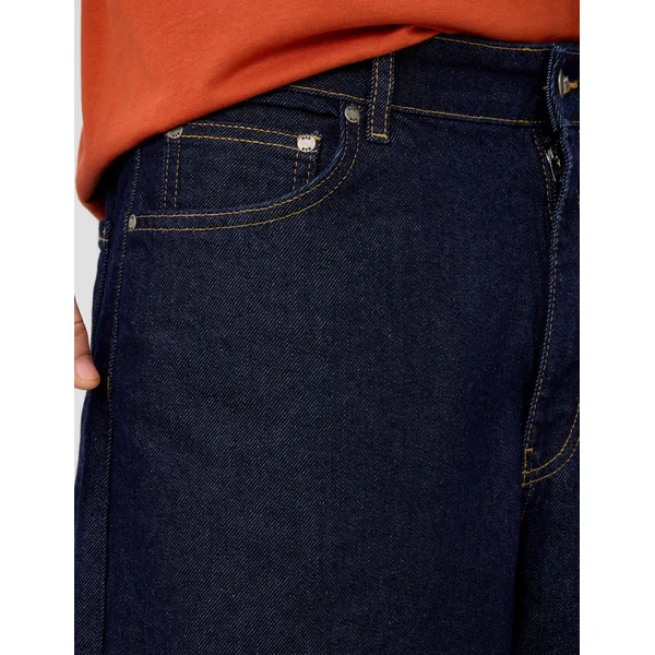 Bermuda baggy en denim Bleu moyen