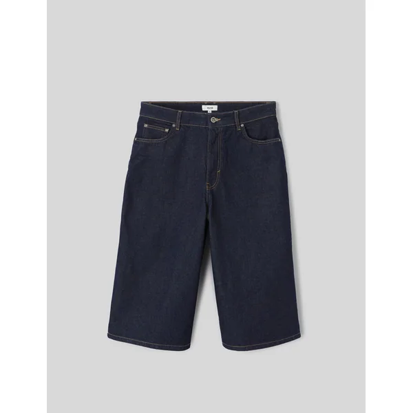 Bermuda baggy en denim Bleu moyen
