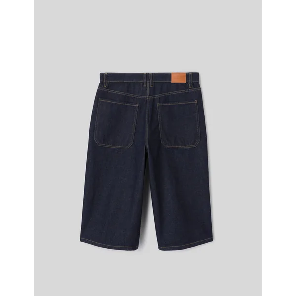 Bermuda baggy en denim Bleu moyen