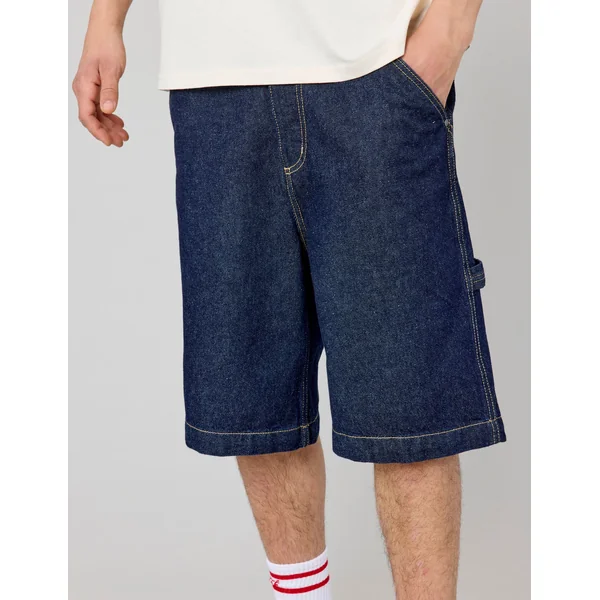 Bermuda charpentier en jean Bleu moyen
