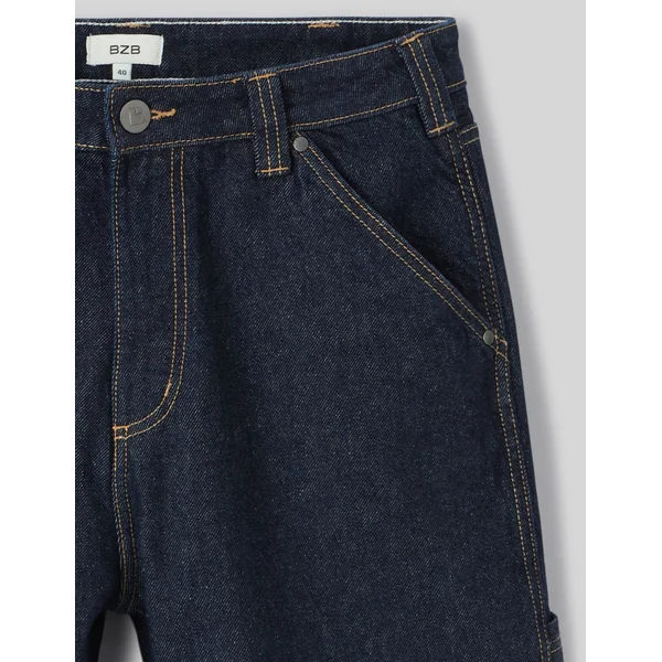 Bermuda charpentier en jean Bleu moyen