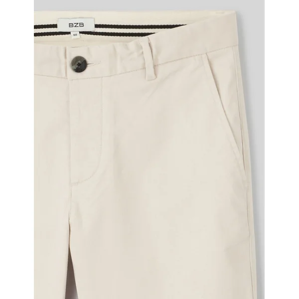 Bermuda chino Blanc cassé