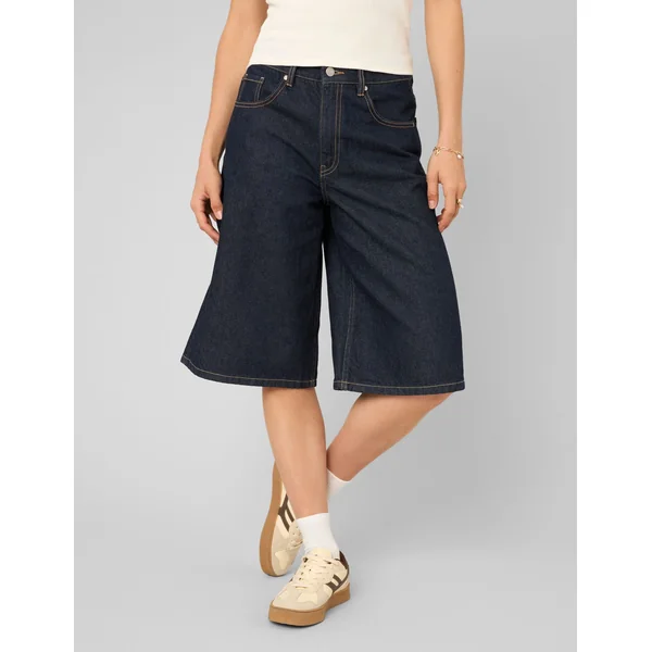 Bermuda en jean Bleu moyen