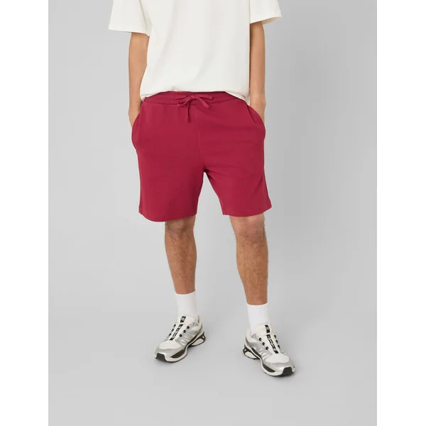 Bermuda en maille Bordeaux