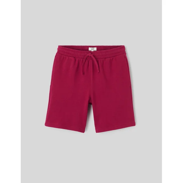 Bermuda en maille Bordeaux