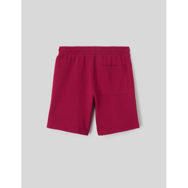 Bermuda en maille Bordeaux