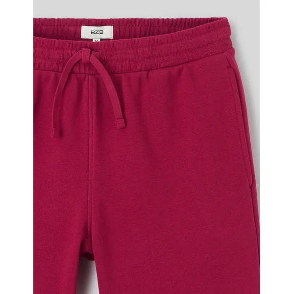 Bermuda en maille Bordeaux