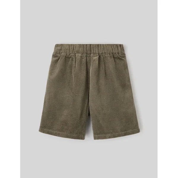 Bermuda en velours Vert kaki