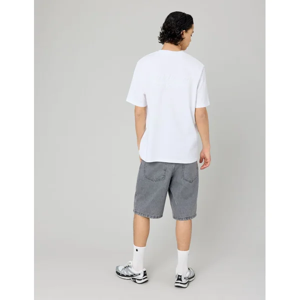 Bermuda jean gris Gris moyen