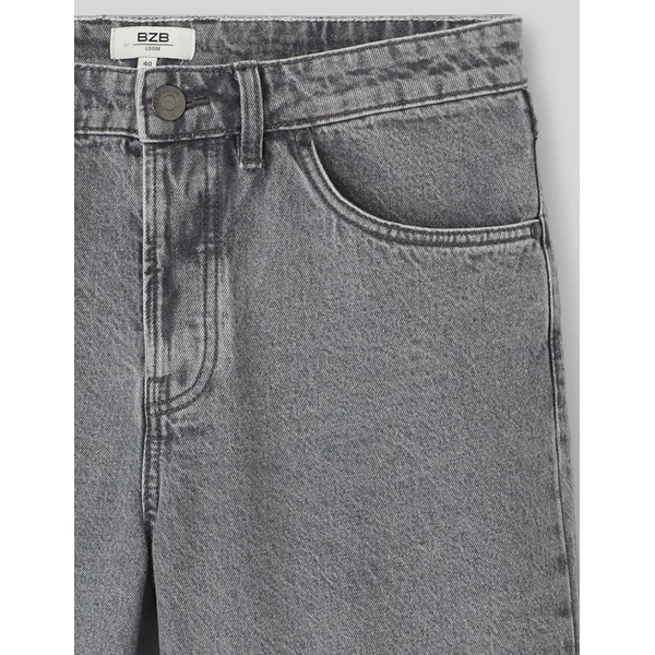 Bermuda jean gris Gris moyen