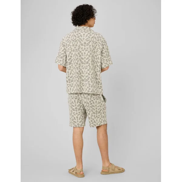 Bermuda maille Jacquard Vert kaki