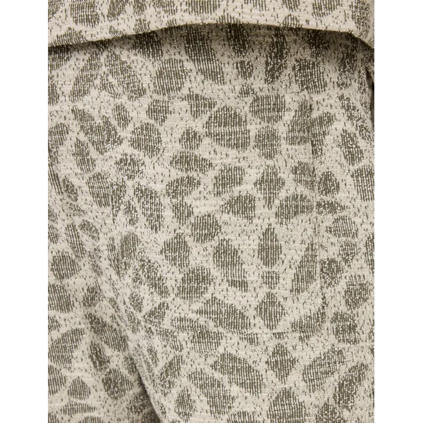 Bermuda maille Jacquard Vert kaki