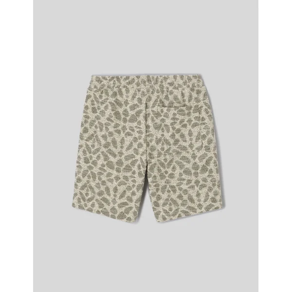 Bermuda maille Jacquard Vert kaki