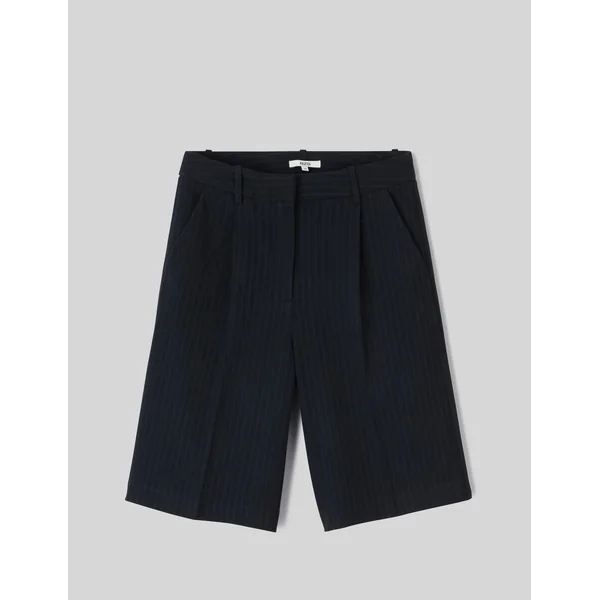 Bermuda rayé polyester recyclé Bleu foncé