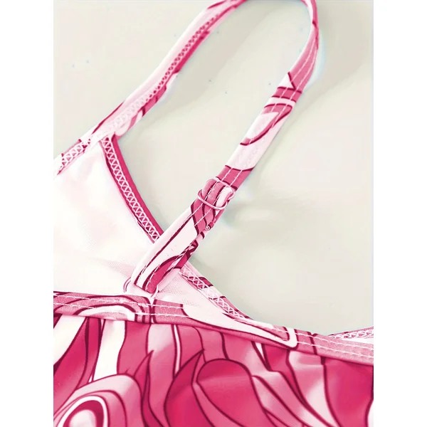 Bikini 3 pièces tourbillon avec kimono manches longues