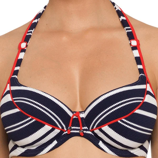 Bikini armatures tulipe bleu en tissu Prima Donna Maillot