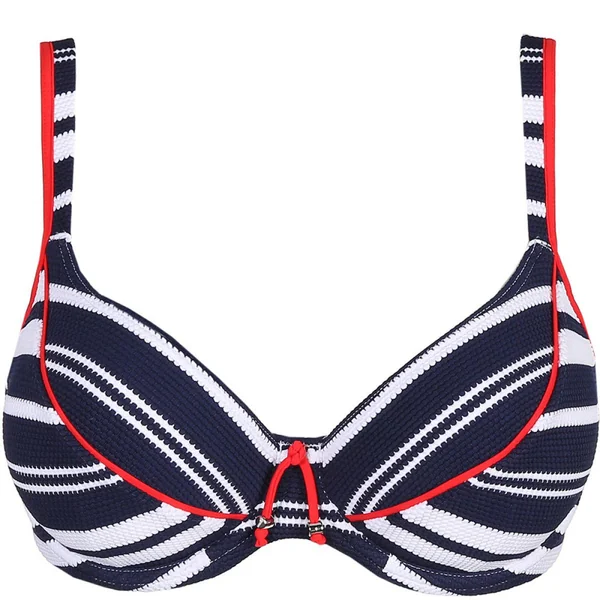 Bikini armatures tulipe bleu en tissu Prima Donna Maillot