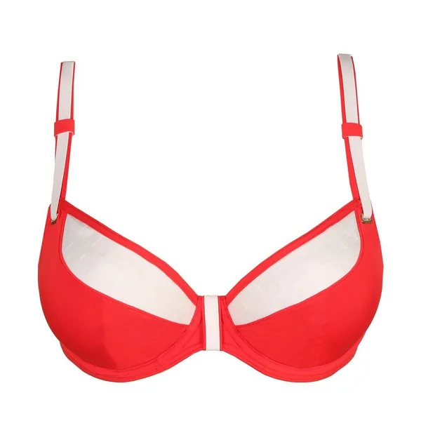 Bikini plongeant coupe tulipe Prima Donna Istres rouge Prima Donna Maillot