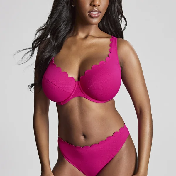 Bikini plongeant magenta Panache Maillot Spirit