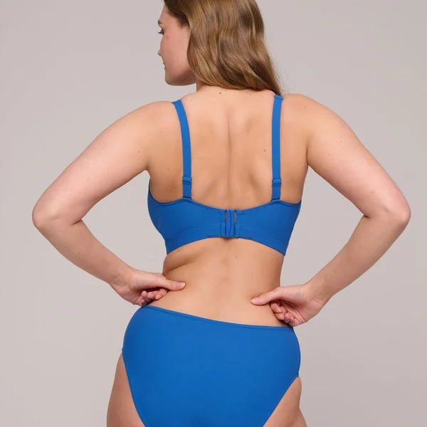 Bikini slip taille haute ASWAN Delphinium Cheer bleu Prima Donna Maillot