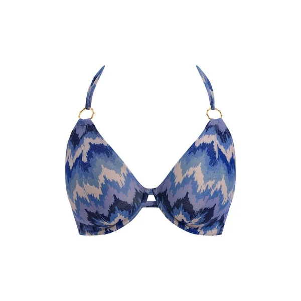 Bikini Tour de cou Bleu graphique Freya Maillots