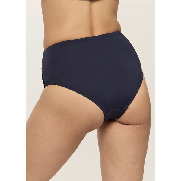 Black Sand - Culotte taille haute avec plis sur le côté Midnight 18 Marinea