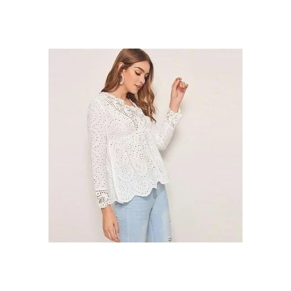 Blouse blanche hippie chic