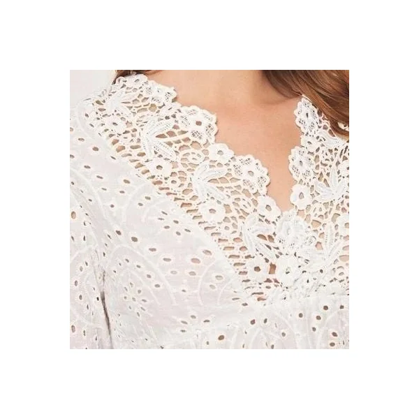 Blouse blanche hippie chic