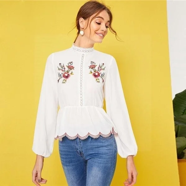 Blouse boheme chic blanche