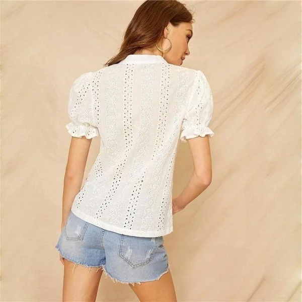 Blouse bohème blanche femme