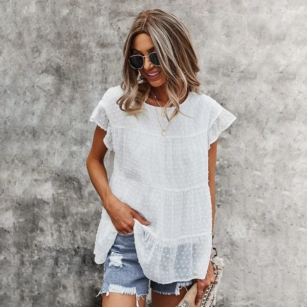 Blouse bohème blanche