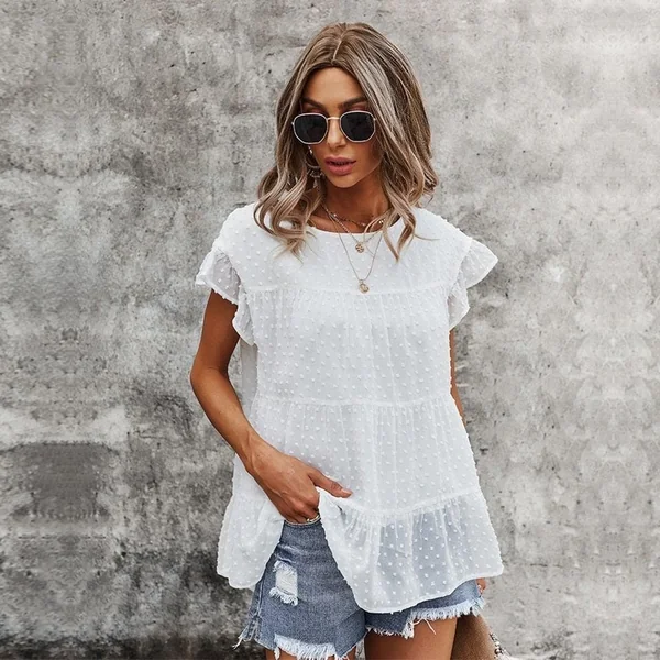 Blouse bohème blanche