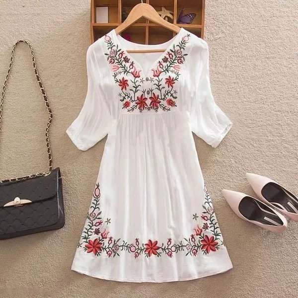 Blouse Bohème Brodée