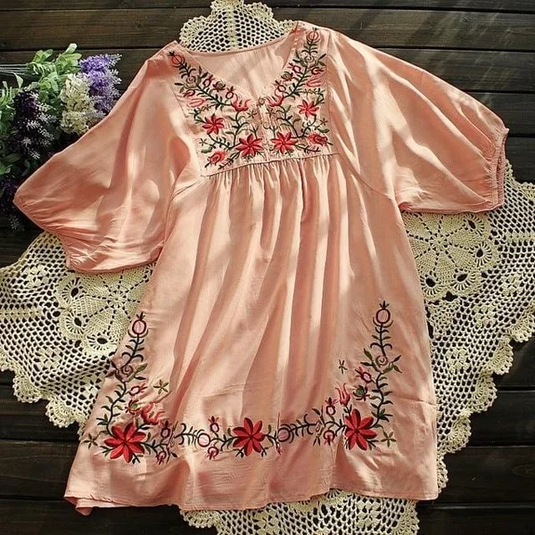 Blouse Bohème Brodée