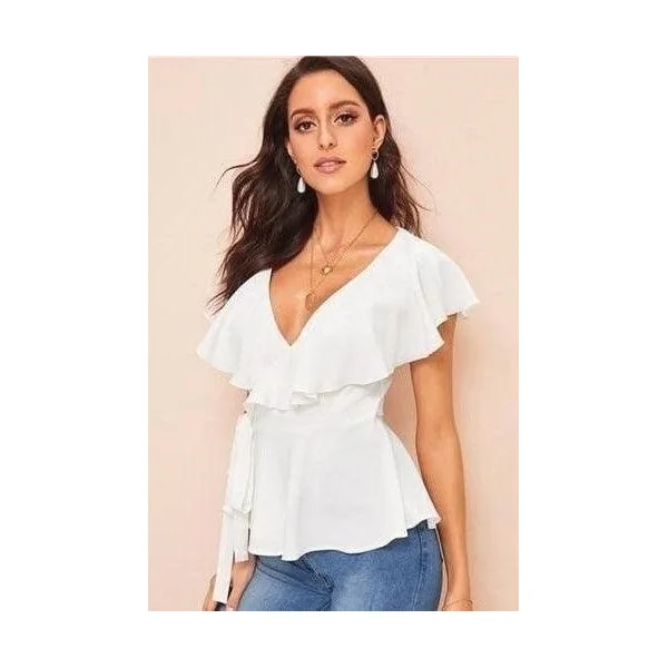 Blouse bohème chic blanche