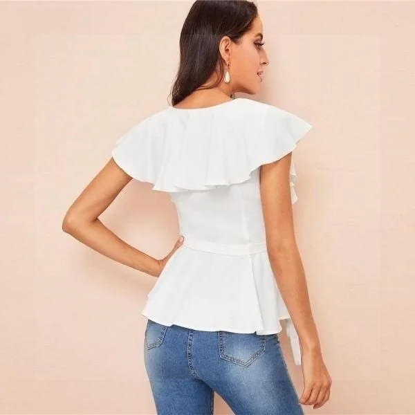Blouse bohème chic blanche