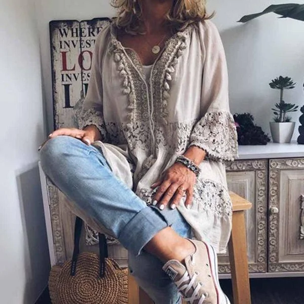 Blouse Bohème Chic Femme