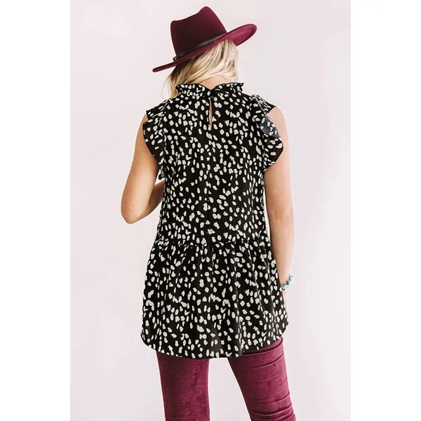 Blouse Bohème Chic Léopard