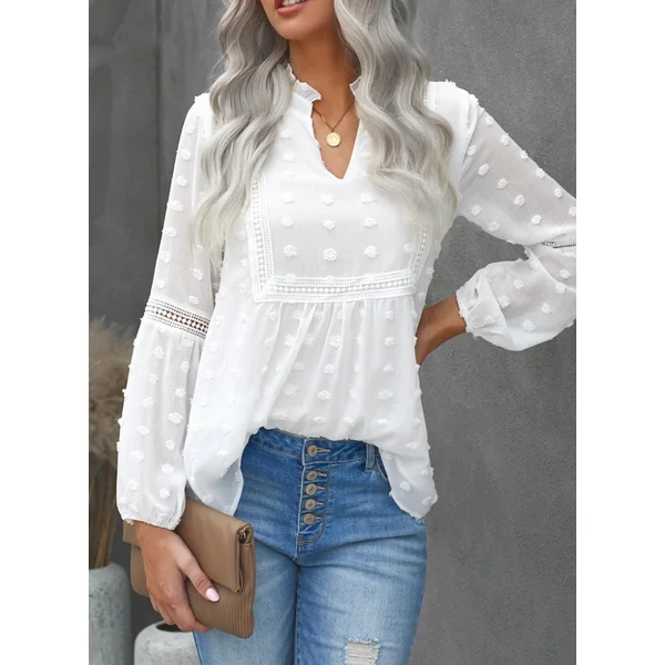 Blouse Bohème Dentelle et Broderie