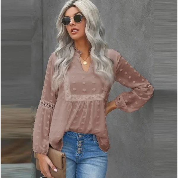Blouse Bohème Dentelle et Broderie
