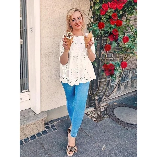 Blouse bohème femme blanche