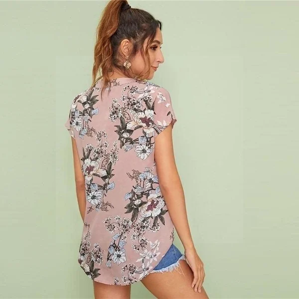 Blouse bohème fleur du japon