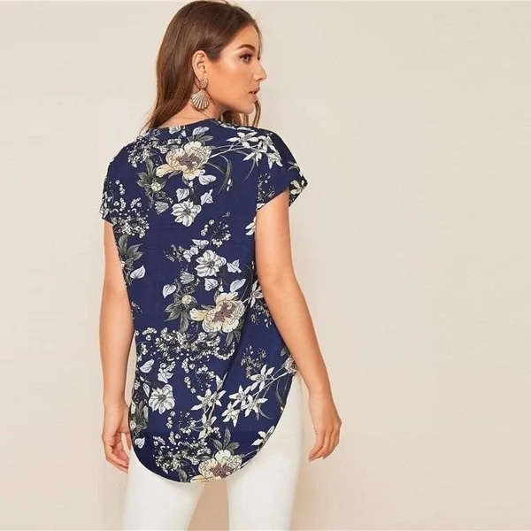 Blouse bohème fleur du japon