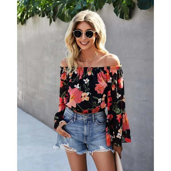 Blouse Bohème à Fleurs