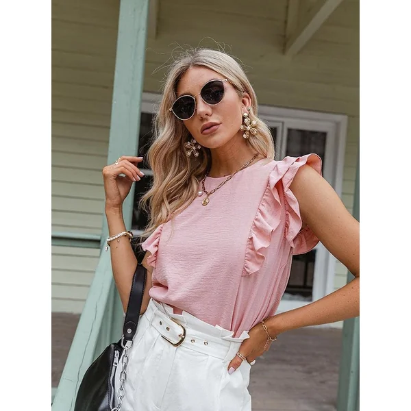 Blouse Chic Manches Volantées