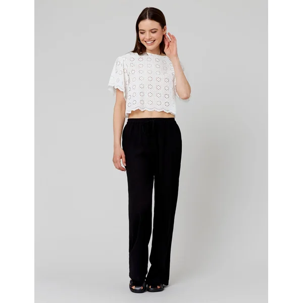 Blouse en broderie anglaise Blanc écru