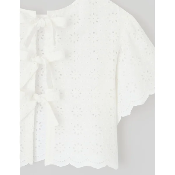 Blouse en broderie anglaise Blanc écru